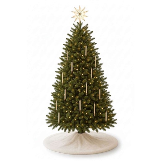 ABERTO DESIGN Dywan w kolorze kremowym pod choinkę Aberto Design 100x100 cm okazja Limango Polska