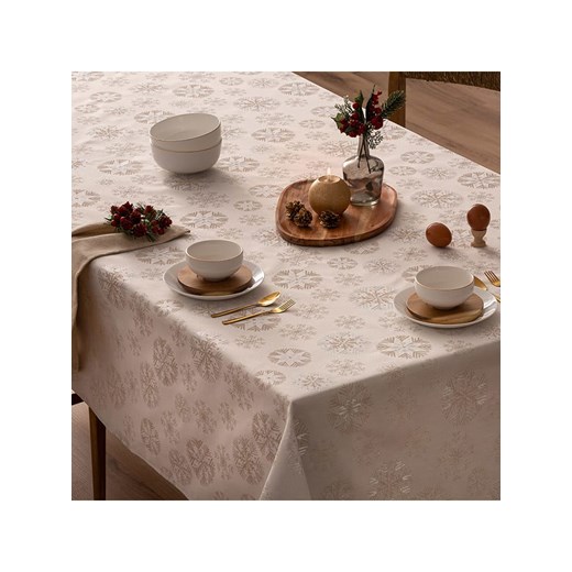 Mint Rugs Obrus &quot;Christmas Snowberry&quot; w kolorze srebrno-kremowym Mint Rugs 155x200 cm promocyjna cena Limango Polska