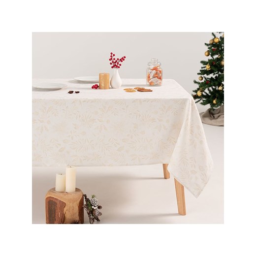 GAMUSI Obrus &quot;Flenor&quot; w kolorze biało-złotym Gamusi 140x100 cm okazja Limango Polska