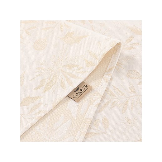 GAMUSI Obrus &quot;Flenor&quot; w kolorze biało-złotym Gamusi 140x100 cm okazja Limango Polska