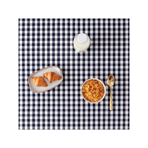 GAMUSI Obrus &quot;Vichy&quot; w kolorze granatowym Gamusi 140x180 cm okazyjna cena Limango Polska