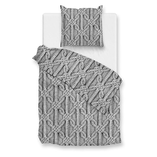 HNL Komplet pościeli flanelowej &quot;Corda&quot; w kolorze szarym ze sklepu Limango Polska w kategorii Pościele - zdjęcie 187794635