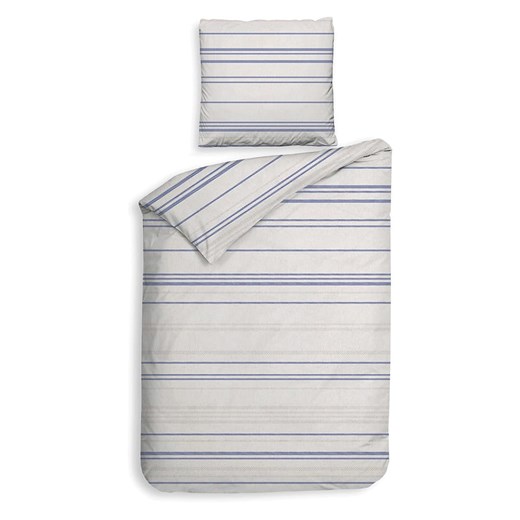 HNL Komplet pościeli flanelowej &quot;Mattia&quot; w kolorze niebiesko-jasnoszarym ze sklepu Limango Polska w kategorii Pościele - zdjęcie 187794647