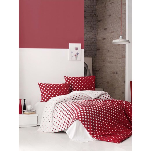 Colourful Cotton Komplet pościeli renforcé &quot;Puanline&quot; w kolorze biało-czerwonym ze sklepu Limango Polska w kategorii Pościele - zdjęcie 187794696