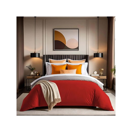 Colourful Cotton Poszwa renforcè w kolorze jasnoczerwonym na kołdrę ze sklepu Limango Polska w kategorii Pościele - zdjęcie 187794797