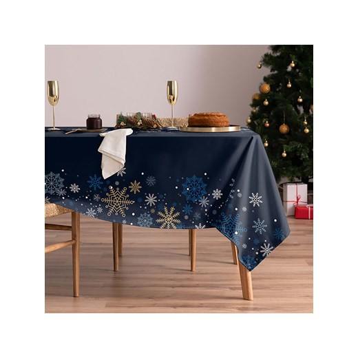 Mint Rugs Obrus &quot;Christmas Natalie&quot; w kolorze niebieskim Mint Rugs 155x155 cm promocja Limango Polska