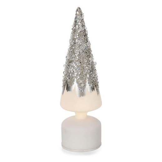 Bizzotto Dekoracyjna lampa LED w kolorze srebrno-białym - wys. 30 cm ze sklepu Limango Polska w kategorii Oświetlenie - zdjęcie 187794845