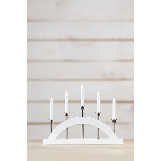 Marksljöd Lampa adwentowa &quot;Bridge&quot; w kolorze białym - 47 x 36 cm Marksljöd onesize okazja Limango Polska