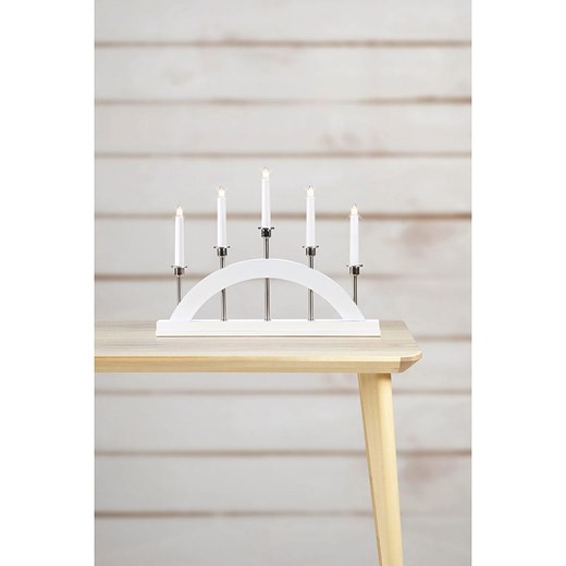 Marksljöd Lampa adwentowa &quot;Bridge&quot; w kolorze białym - 47 x 36 cm Marksljöd onesize wyprzedaż Limango Polska