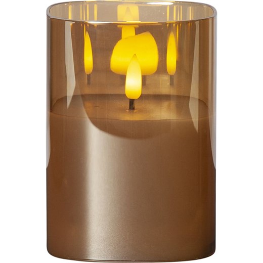 STAR Trading Świecznik LED &quot;Flamme&quot; w kolorze złotym - wys. 12,5 x Ø 9 cm ze sklepu Limango Polska w kategorii Świeczniki - zdjęcie 187795288