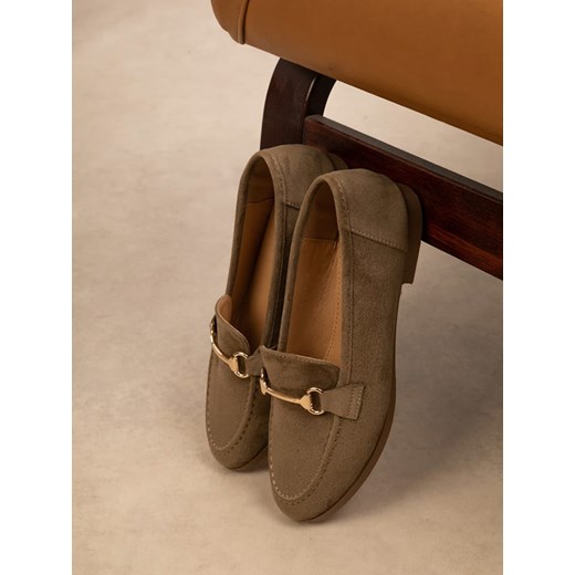 Bellucci Mokasyny w kolorze khaki 40 okazja Limango Polska