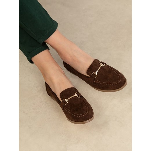 Bellucci Mokasyny w kolorze brązowym ze sklepu Limango Polska w kategorii Mokasyny damskie - zdjęcie 187797299
