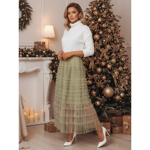 Spódniczka PASTELLA zielona Dstreet CY0423z ze sklepu DSTREET.PL w kategorii Spódnice - zdjęcie 187797765