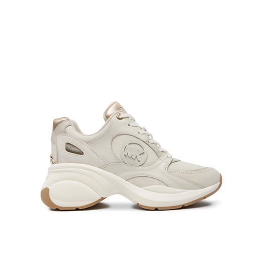 Sneakersy MICHAEL Michael Kors Zuma Trainer 43S4ZUFS2D Écru ze sklepu eobuwie.pl w kategorii Buty sportowe damskie - zdjęcie 187797779