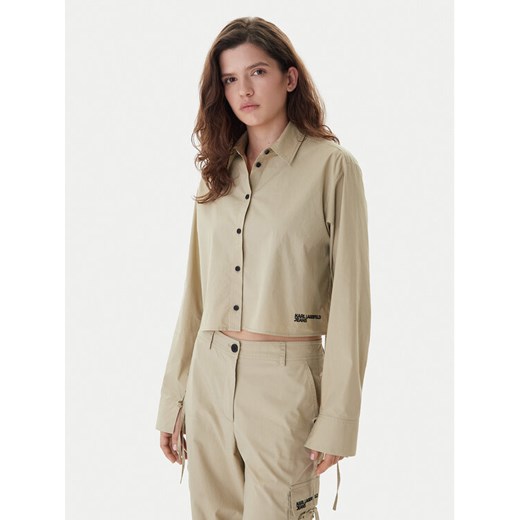 Karl Lagerfeld Jeans Bluzka B1W11027 Zielony Regular Fit ze sklepu MODIVO w kategorii Bluzki damskie - zdjęcie 187797956