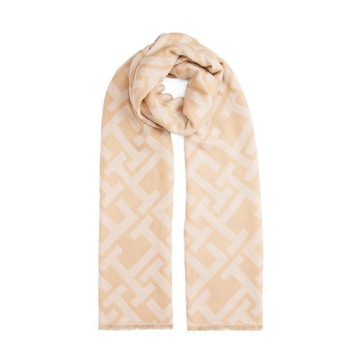 Tommy Hilfiger Damski szalik tkany z wełną Kobiety Wełna wielbłądzi wzorzysty ze sklepu vangraaf w kategorii Szaliki i chusty damskie - zdjęcie 187798727
