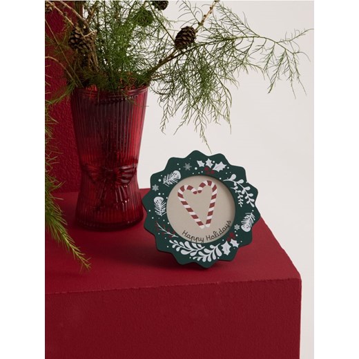 Sinsay - Świąteczna ramka dekoracyjna - zielony ze sklepu Sinsay w kategorii Ramki na zdjęcia - zdjęcie 187799765