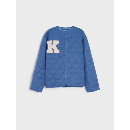 Sinsay - Kurtka pikowana - niebieski ze sklepu Sinsay w kategorii Kurtki dziewczęce - zdjęcie 187800219
