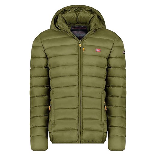 Geographical Norway Kurtka pikowana &quot;Amigolor&quot; w kolorze khaki ze sklepu Limango Polska w kategorii Kurtki męskie - zdjęcie 187800328