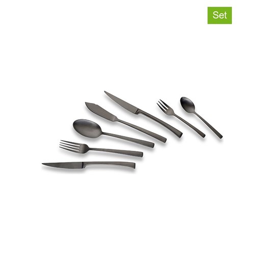 Echtwerk 42-częściowy zestaw sztućców &quot;Avelino&quot; w kolorze czarnym Echtwerk onesize okazyjna cena Limango Polska