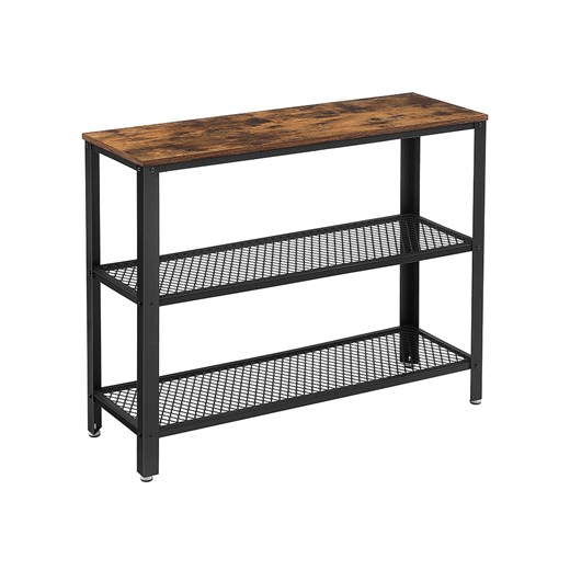 Songmics Kredens w kolorze czarno-jasnobrązowym - 101,5 x 80 x 35 cm Songmics onesize promocja Limango Polska