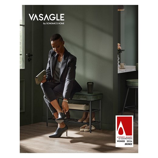 Songmics Ławka w kolorze zielono-czarnym na buty - 80 x 50 x 30 cm Songmics onesize Limango Polska promocja