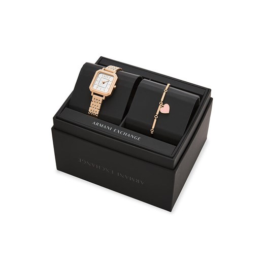 Zegarek Armani Exchange AX7164SET Różowy ze sklepu eobuwie.pl w kategorii Zegarki - zdjęcie 187801089