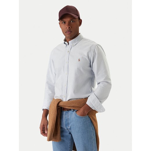 Polo Ralph Lauren Koszula Core Replen 710549084 Niebieski Slim Fit ze sklepu MODIVO w kategorii Koszule męskie - zdjęcie 187801225