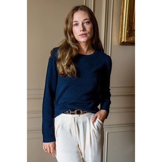 Maison Héritage Cashmere Kaszmirowy sweter w kolorze granatowym Maison Héritage Cashmere M okazja Limango Polska