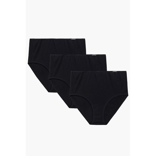 Atlantic 3BLP-604 wysokie figi 3 pack z bawełny czarny ze sklepu kontri.pl w kategorii Majtki damskie - zdjęcie 187802465