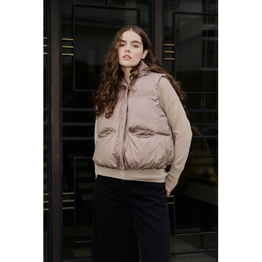 KAMIZELKA DAMSKA PUCHOWA SKYE BEIGE ze sklepu Jemiol w kategorii Kamizelki damskie - zdjęcie 187802636