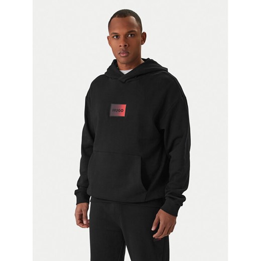 HUGO Bluza Danohood 50553145 Czarny Relaxed Fit ze sklepu MODIVO w kategorii Bluzy męskie - zdjęcie 187803076