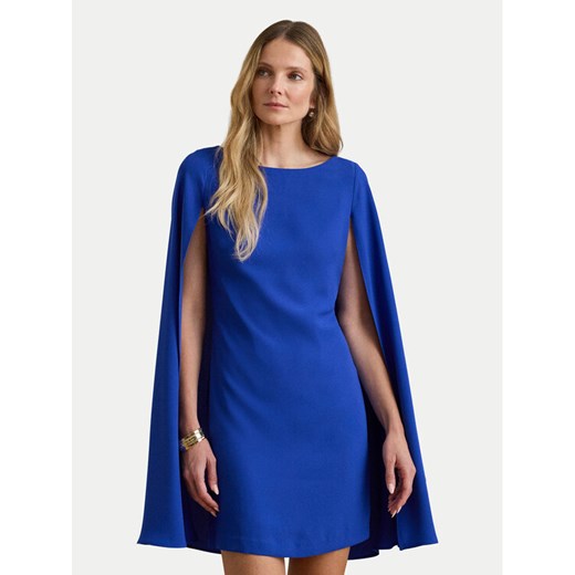 LAUREN RALPH LAUREN Sukienka koktajlowa 253980921006 Niebieski Slim Fit ze sklepu MODIVO w kategorii Sukienki - zdjęcie 187803087