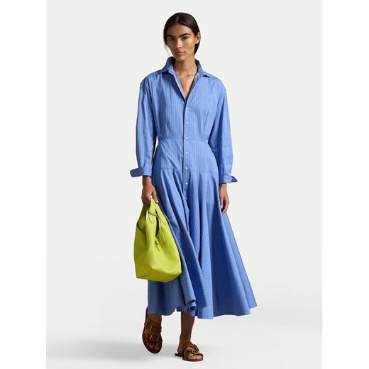 Polo Ralph Lauren Sukienka koszulowa 211A96356001 Błękitny Regular Fit ze sklepu MODIVO w kategorii Sukienki - zdjęcie 187803096