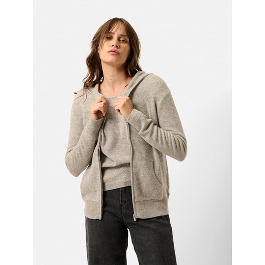 Just Cashmere Kaszmirowy kardigan &quot;Debbie&quot; w kolorze szarobrązowym ze sklepu Limango Polska w kategorii Swetry damskie - zdjęcie 187804698