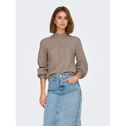 ONLY Sweter w kolorze szarobrązowym ze sklepu Limango Polska w kategorii Swetry damskie - zdjęcie 187804778