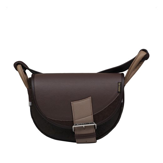 brązowa damska torebka listonoszka skórzana na ramię Freshman Mini ze sklepu Słoń Torbalski w kategorii Listonoszki - zdjęcie 187805035