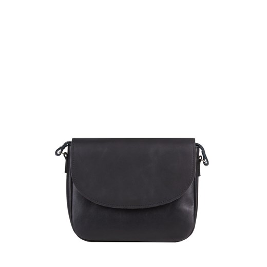 czarna torebka damska skórzana na ramię  Camila ze sklepu Słoń Torbalski w kategorii Listonoszki - zdjęcie 187805055