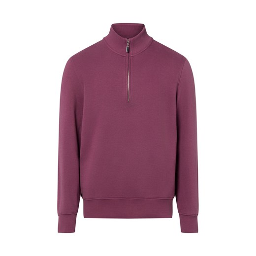 Nils Sundström Troyer męski Mężczyźni Bawełna malinowy jednolity ze sklepu vangraaf w kategorii Bluzy męskie - zdjęcie 187805086
