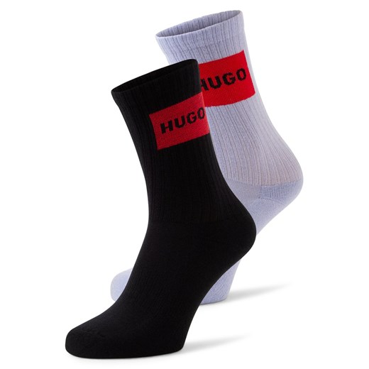 HUGO Skarpety w 2-paku Kobiety bzowy jednolity ze sklepu vangraaf w kategorii Skarpetki damskie - zdjęcie 187805115