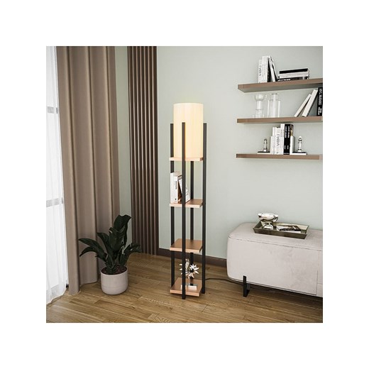 ABERTO DESIGN Lampa stojąca w kolorze brązowo-czarnym - wys. 130 cm Aberto Design onesize okazja Limango Polska