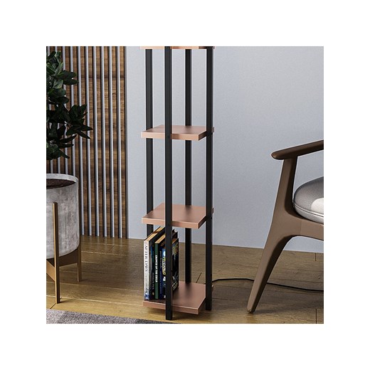 ABERTO DESIGN Lampa stojąca w kolorze brązowo-czarnym - wys. 130 cm Aberto Design onesize promocja Limango Polska