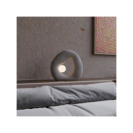 Opviq Lampa stołowa w kolorze szarym - 38 x 38 cm ze sklepu Limango Polska w kategorii Oświetlenie - zdjęcie 187807927