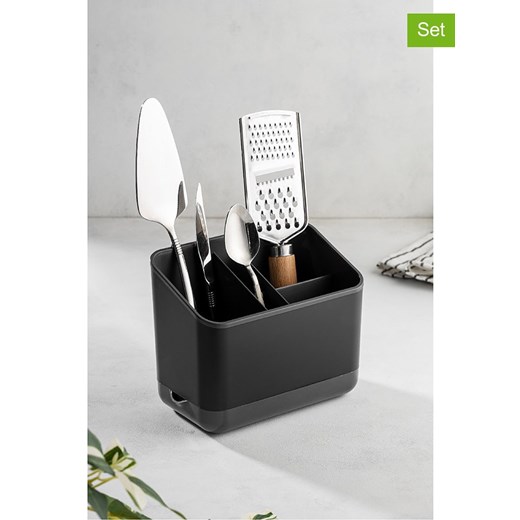 Violeta Home 2-częściowy zestaw w kolorze antracytowym - 14 x 16,5 x 10 cm ze sklepu Limango Polska w kategorii Akcesoria i przechowywanie - zdjęcie 187808177