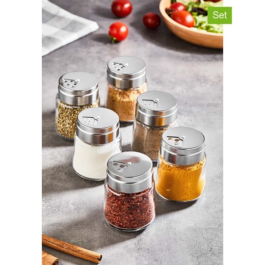 Violeta Home Pojemniki (6 szt.) na przyprawy - wys. 8 x Ø 5,5 cm ze sklepu Limango Polska w kategorii Młynki do soli i pieprzu - zdjęcie 187808196