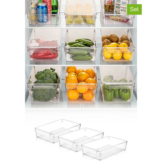 Violeta Home Organizery (3 szt.) do lodówki - 32,5 x 7 x 20 cm ze sklepu Limango Polska w kategorii Akcesoria i przechowywanie - zdjęcie 187808276