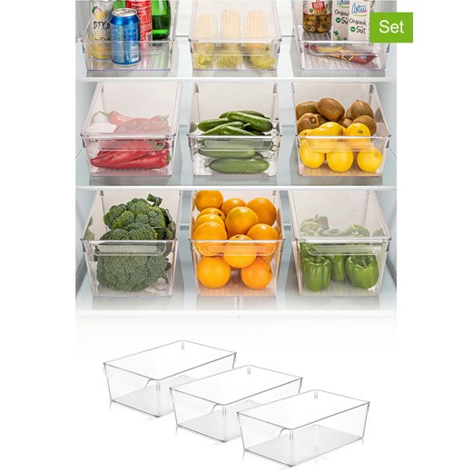 Violeta Home Organizery (3 szt.) do lodówki - 32,5 x 10 x 20 cm ze sklepu Limango Polska w kategorii Akcesoria i przechowywanie - zdjęcie 187808278