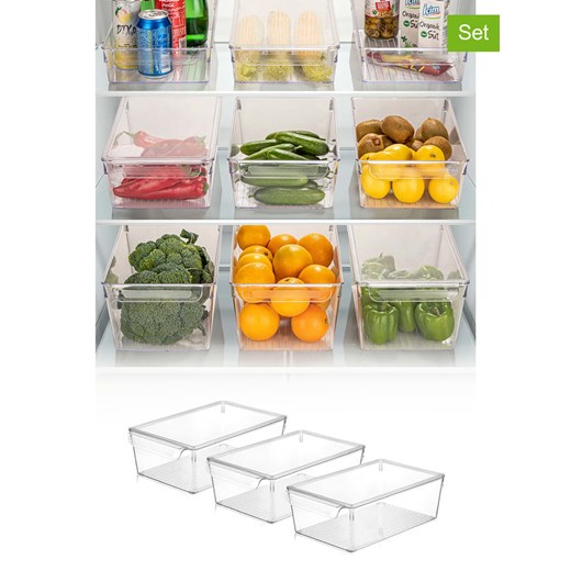 Violeta Home Organizery (3 szt.) do lodówki - 32,5 x 10 x 20 cm ze sklepu Limango Polska w kategorii Akcesoria i przechowywanie - zdjęcie 187808286