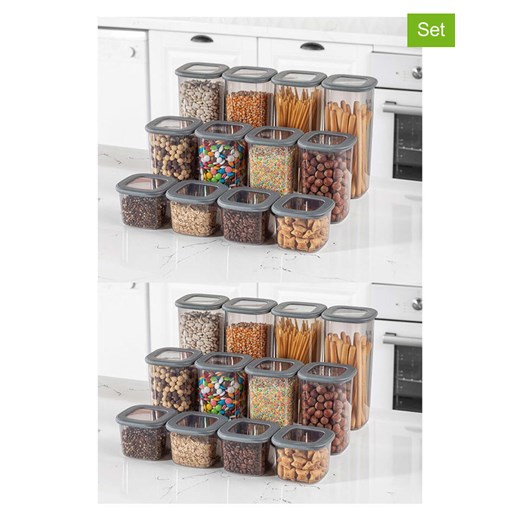 Violeta Home Pojemniki (24 szt.) w kolorze szarym ze sklepu Limango Polska w kategorii Pojemniki kuchenne - zdjęcie 187808575