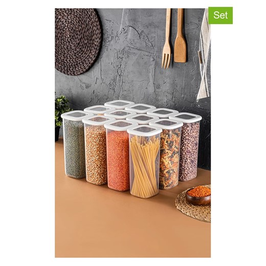 Violeta Home Pojemniki (12 szt.) w kolorze białym - 1,75 l ze sklepu Limango Polska w kategorii Pojemniki kuchenne - zdjęcie 187808586